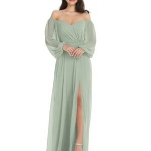 Dressy Group OFF-THE-SHOULDER PUFF SLEEVE MAXI DRESS *WITH FLAW* IN WILLOW